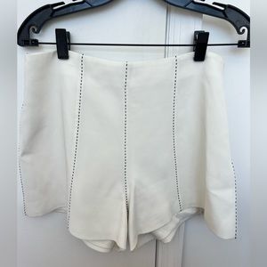 Black and white stitched Cinq a Sept shorts